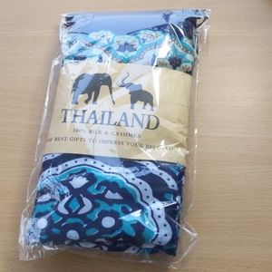 Silk and cashmere scarf